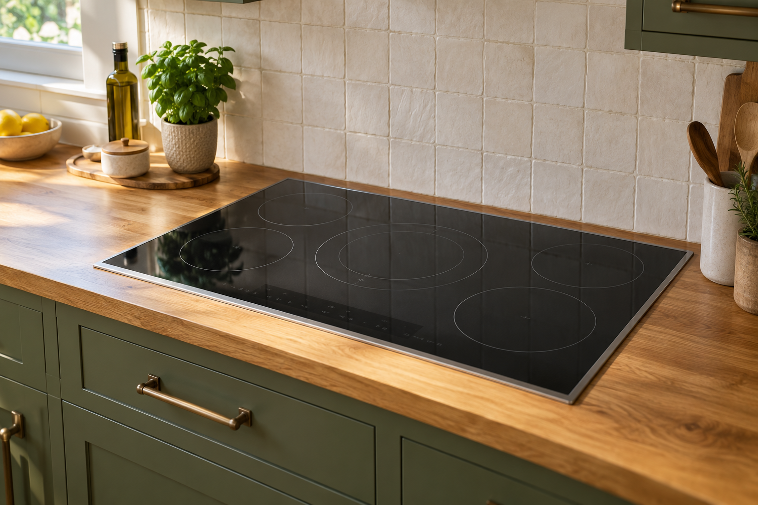 Illustrative Thermador cooktop in a residential kitchen — AI image for Viking Repair Ardsley