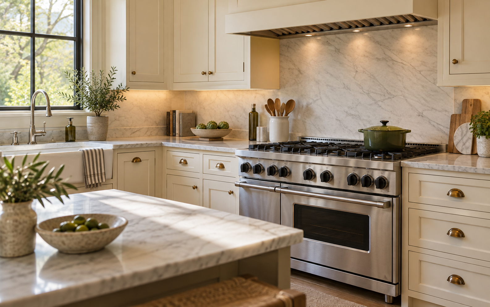 Viking appliance in a residential kitchen — AI illustration